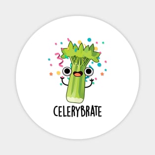 Celery-brate Cute Veggie Celery Pun Magnet